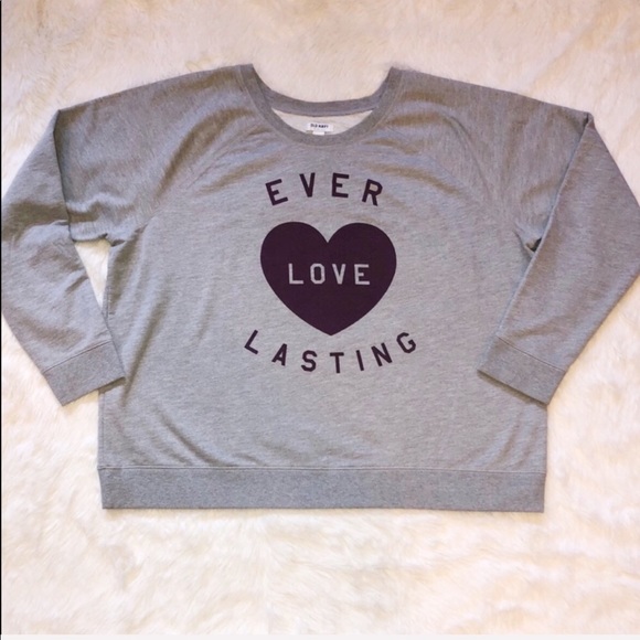 Old Navy Grey & Purple Graphic Sweatshirt - Picture 5 of 7